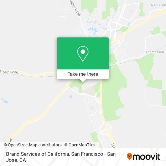 Mapa de Brand Services of California