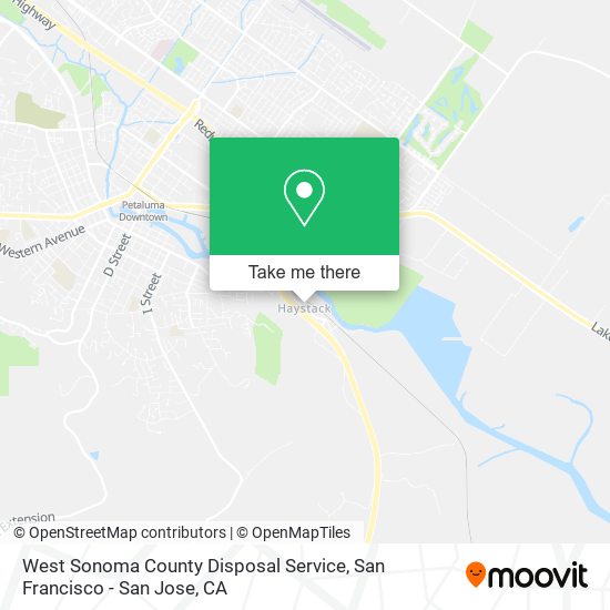Mapa de West Sonoma County Disposal Service