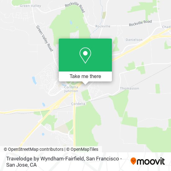 Travelodge by Wyndham-Fairfield map