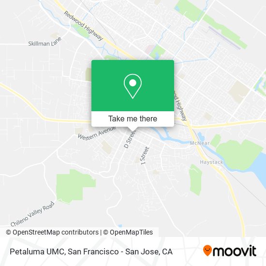 Mapa de Petaluma UMC