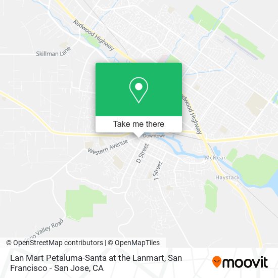Lan Mart Petaluma-Santa at the Lanmart map