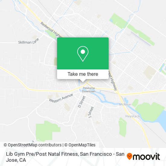 Lib Gym Pre/Post Natal Fitness map