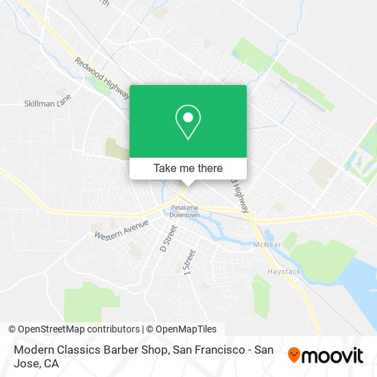 Modern Classics Barber Shop map