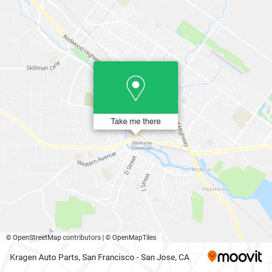 Mapa de Kragen Auto Parts