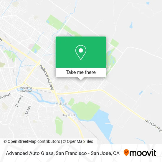 Advanced Auto Glass map