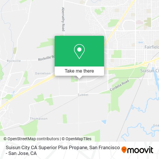 Suisun City CA Superior Plus Propane map