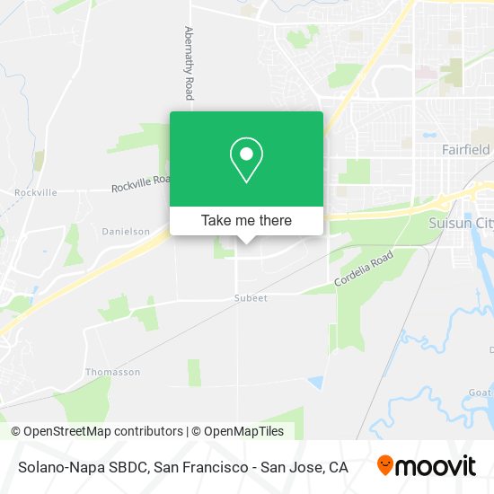 Solano-Napa SBDC map