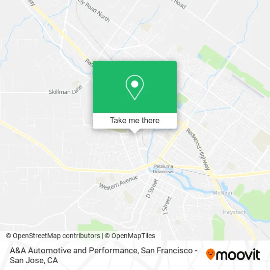 Mapa de A&A Automotive and Performance