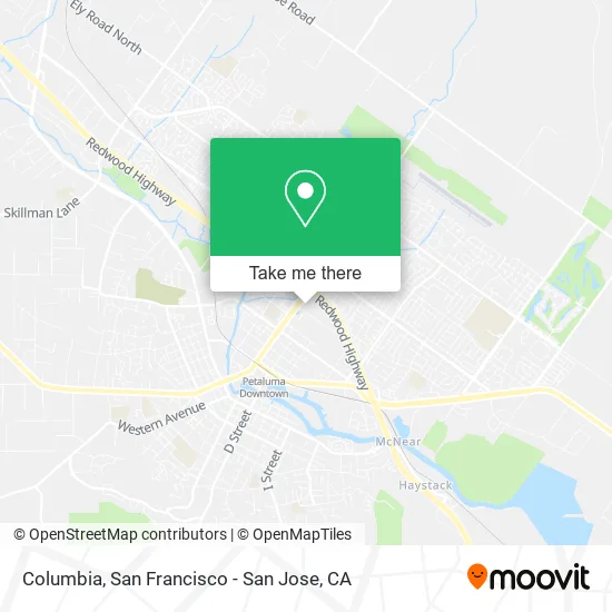 Mapa de Columbia