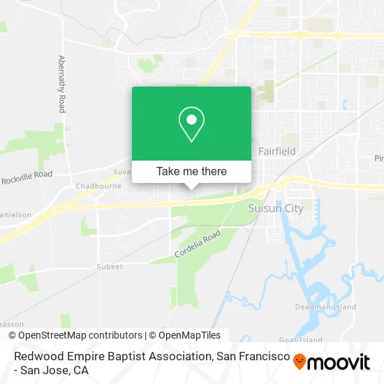 Redwood Empire Baptist Association map