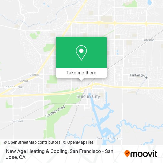 New Age Heating & Cooling map