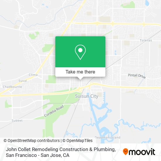 Mapa de John Collet Remodeling Construction & Plumbing