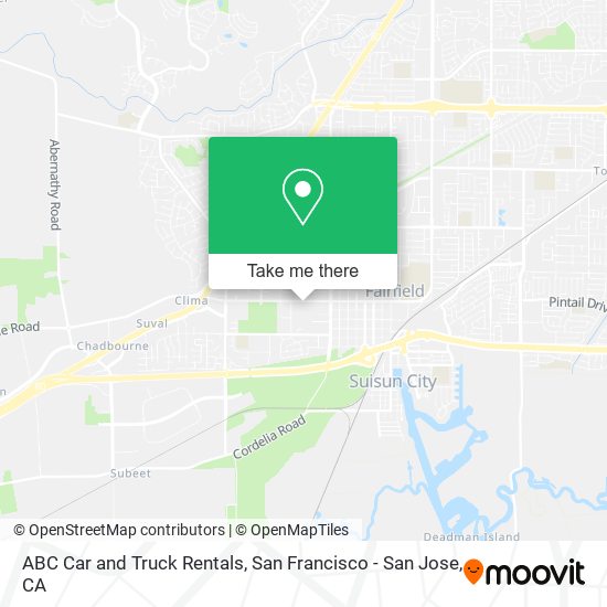 ABC Car and Truck Rentals map