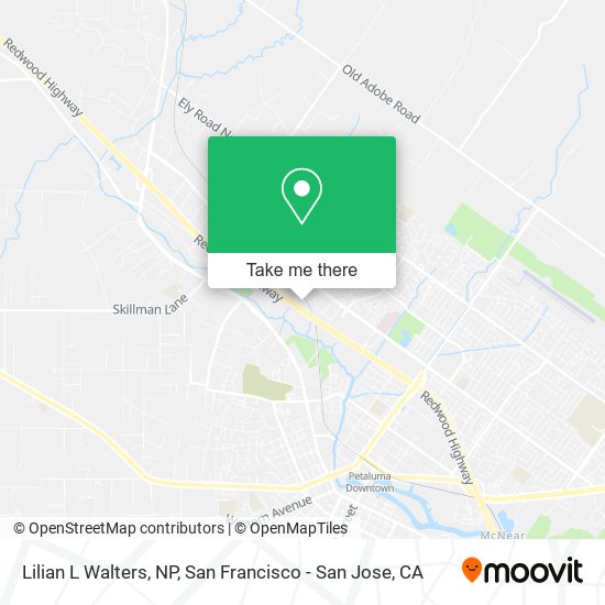 Mapa de Lilian L Walters, NP