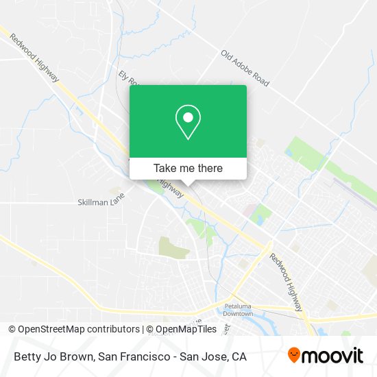 Betty Jo Brown map