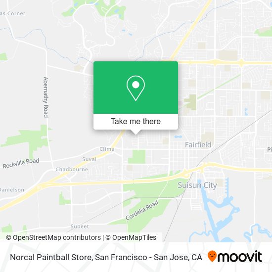 Norcal Paintball Store map