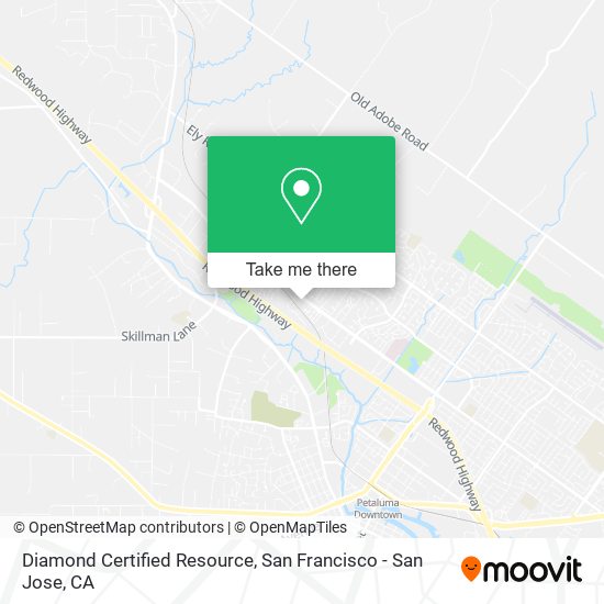 Mapa de Diamond Certified Resource