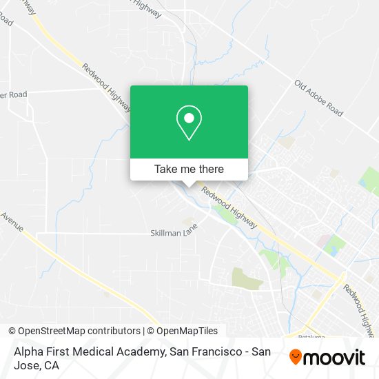 Mapa de Alpha First Medical Academy