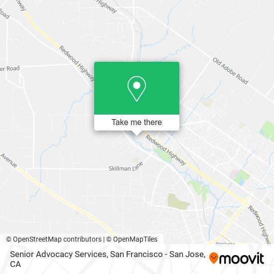 Senior Advocacy Services map