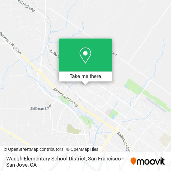 Mapa de Waugh Elementary School District