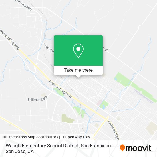 Waugh Elementary School District map