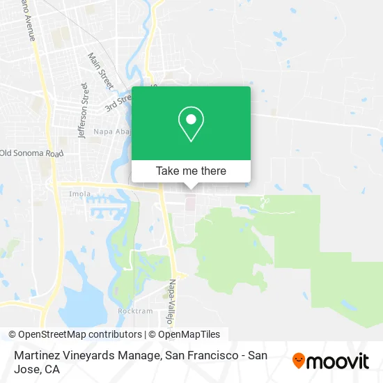 Mapa de Martinez Vineyards Manage