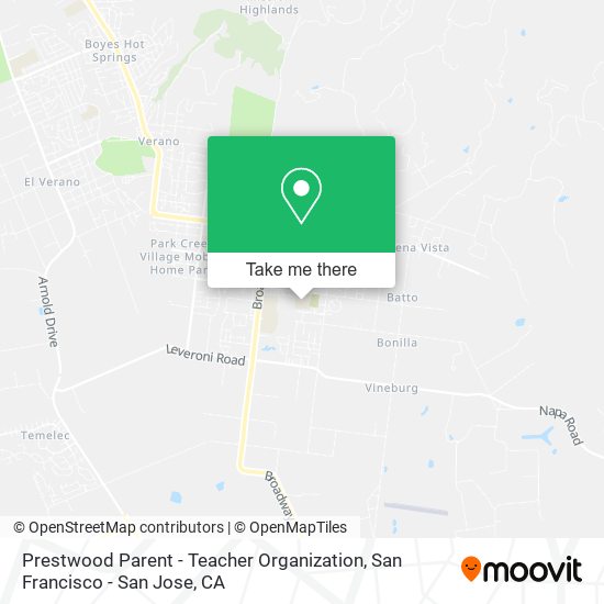 Prestwood Parent - Teacher Organization map