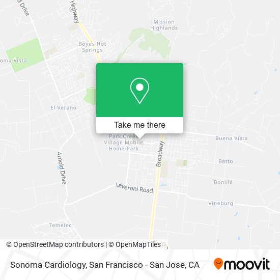 Sonoma Cardiology map