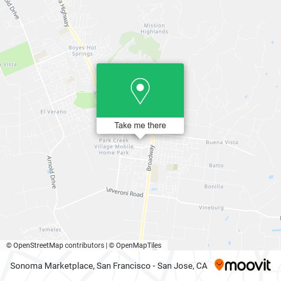 Mapa de Sonoma Marketplace