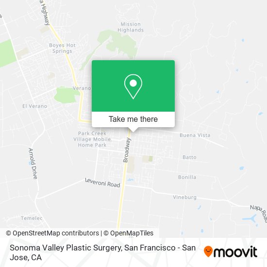 Mapa de Sonoma Valley Plastic Surgery