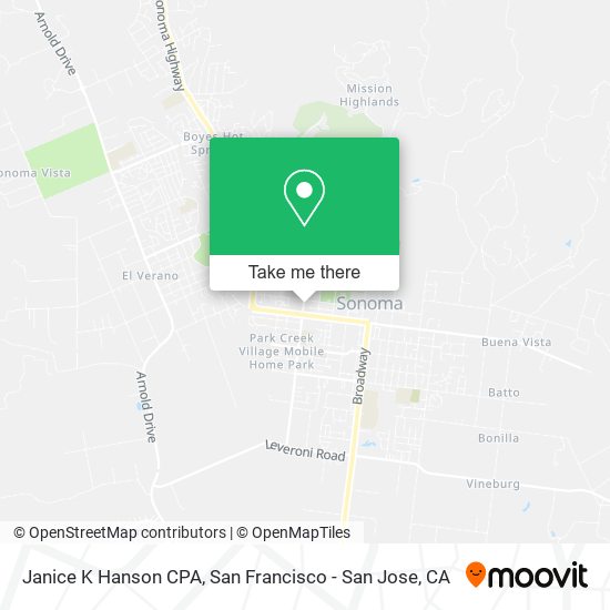 Janice K Hanson CPA map