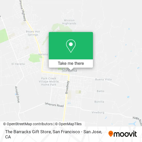 The Barracks Gift Store map