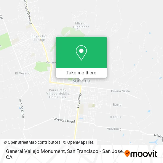 General Vallejo Monument map
