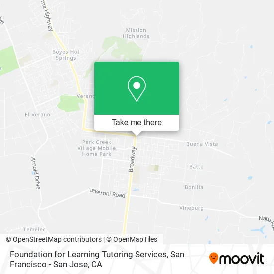 Foundation for Learning Tutoring Services map