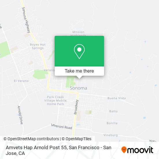 Amvets Hap Arnold Post 55 map