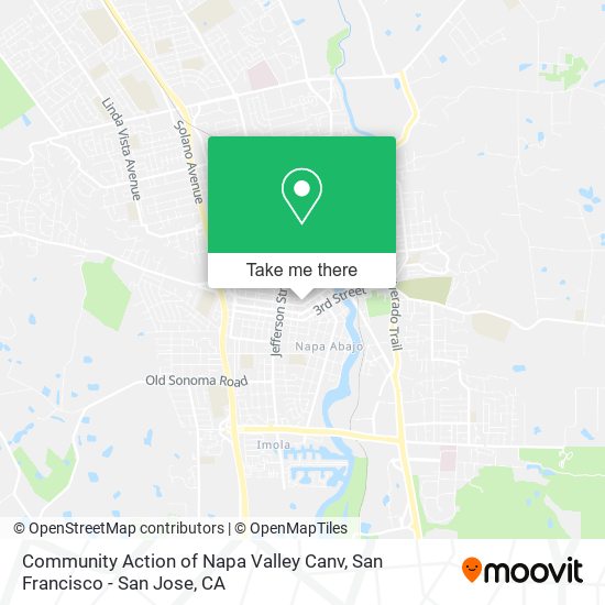 Mapa de Community Action of Napa Valley Canv