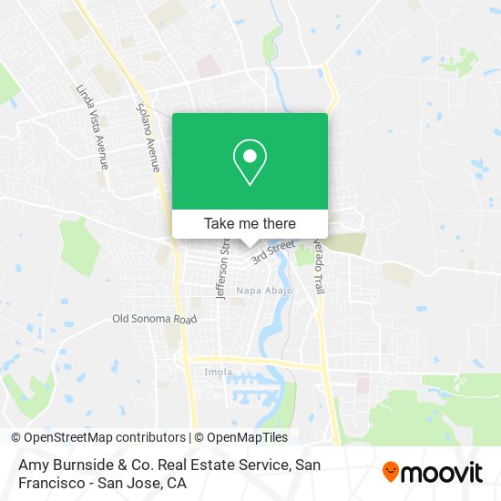 Amy Burnside & Co. Real Estate Service map