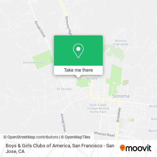 Mapa de Boys & Girls Clubs of America