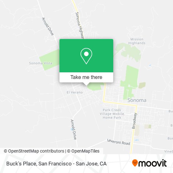 Buck's Place map