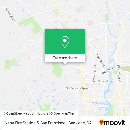 Napa Fire Station 5 map