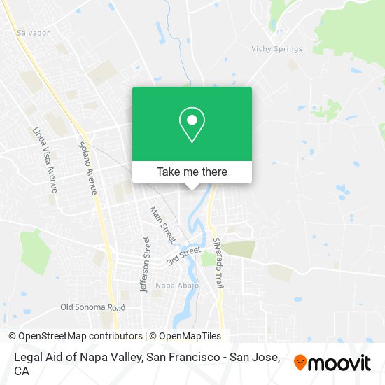 Legal Aid of Napa Valley map