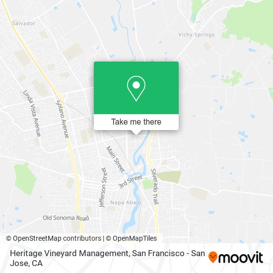 Heritage Vineyard Management map