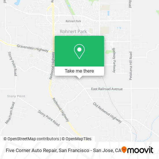 Five Corner Auto Repair map
