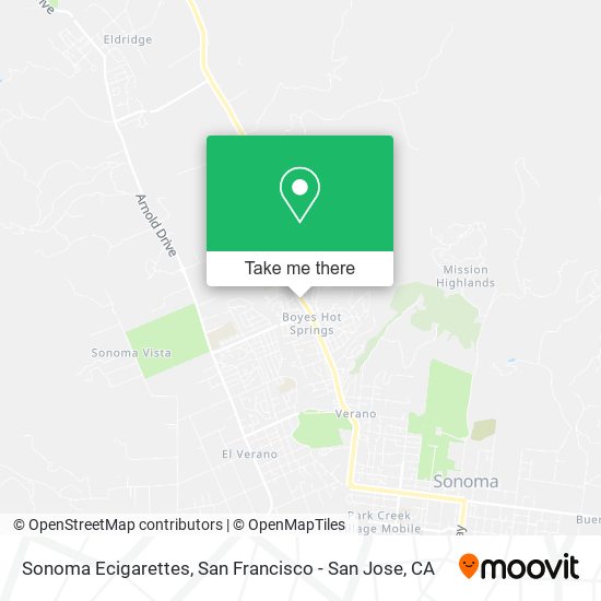 Sonoma Ecigarettes map