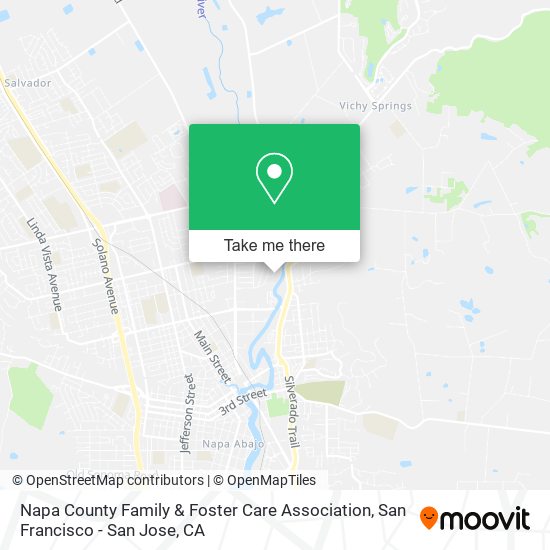 Napa County Family & Foster Care Association map