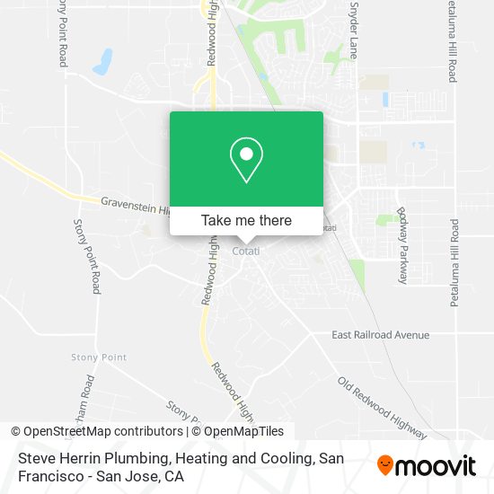 Steve Herrin Plumbing, Heating and Cooling map