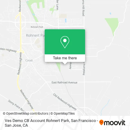 Ves Demo CB Account Rohnert Park map