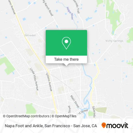 Mapa de Napa Foot and Ankle