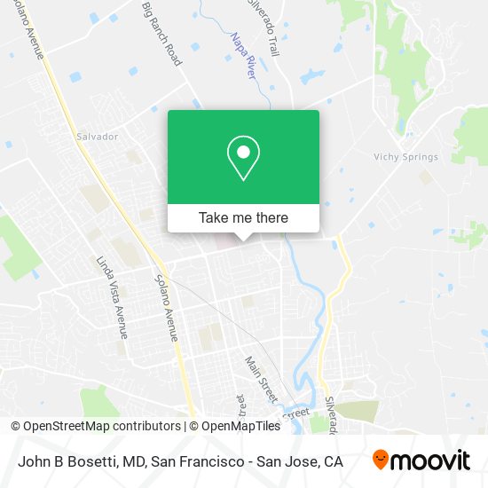 John B Bosetti, MD map