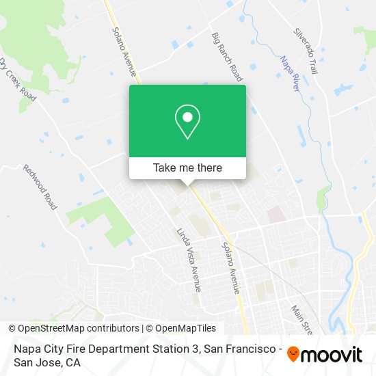 Napa City Fire Department Station 3 map